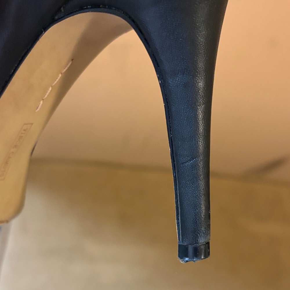 Vince Camuto Black Leather Ankle Booties - Picture 10 of 10